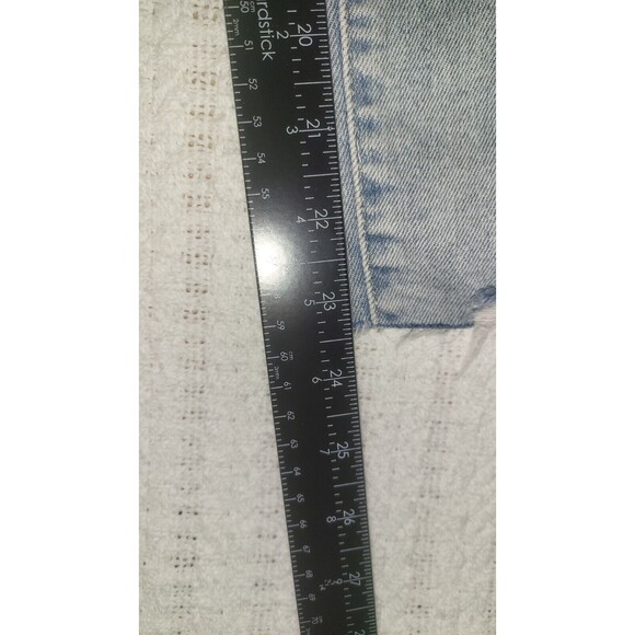KanCan Womens Jeans Button Fly Frayed Cropped Raw Hem size 30 EUC - Picture 7 of 10
